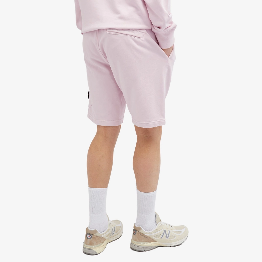 Stone Island Men's Garment Dyed Sweat Shorts Pink